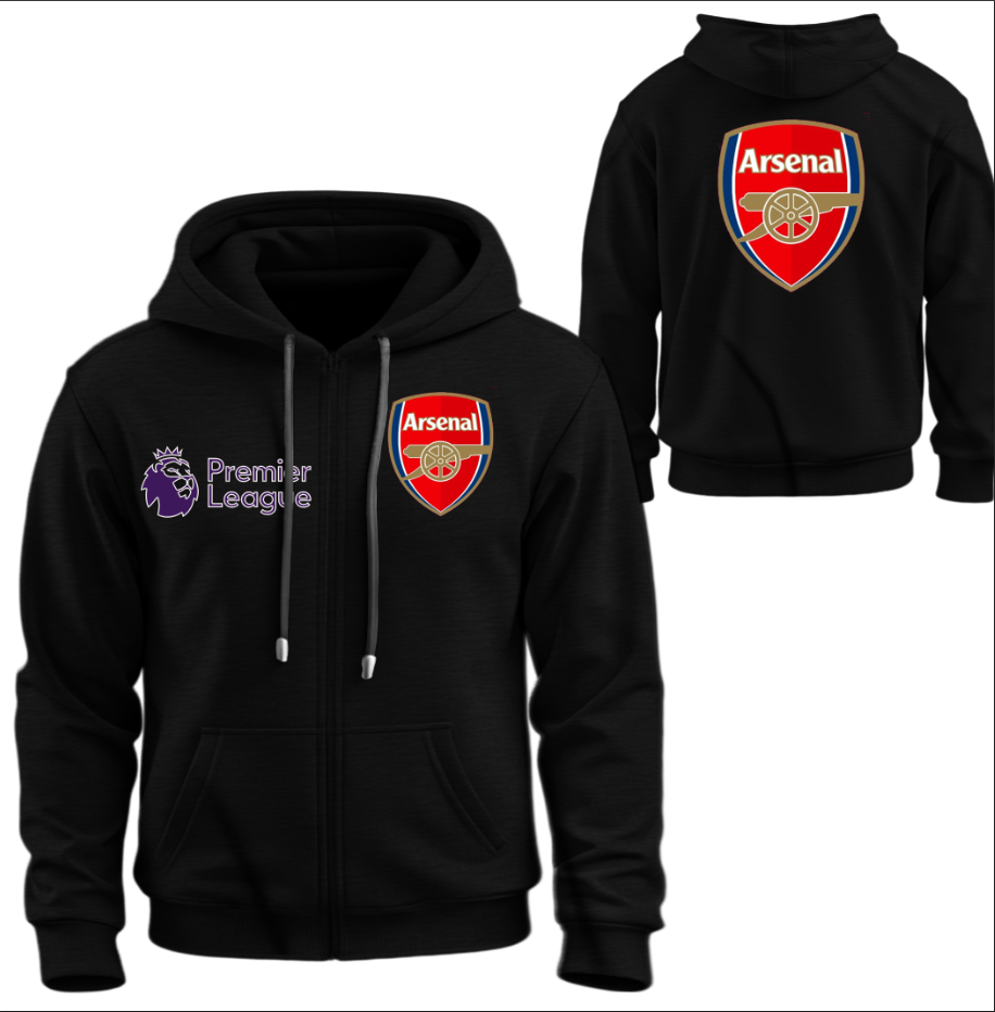 Худі на блискавці Арсенал футбол клуб лого емблема Англійська Прем’єр ліга 1 ВСІ Розміри, фото 1