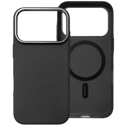 Чохол Piblue Carbon Glacier MagSafe (PL-99) для Apple iPhone 17 Pro (Чорний), фото 1