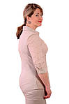 Блуза лляної кольору бавовна вишита прошва сорочка, Бл 637-1., фото 2