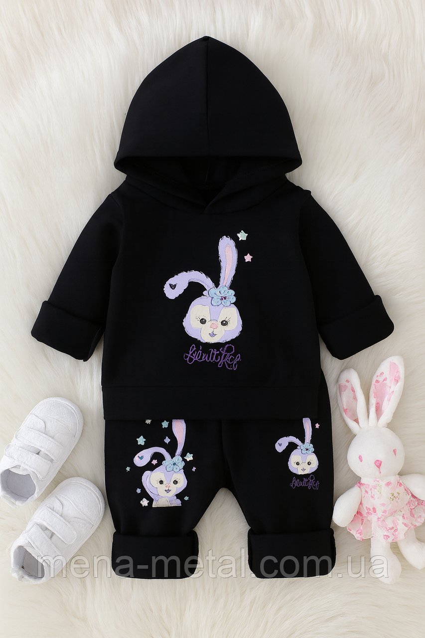 Дитячий костюм "Зайчик"на флісі, розмір 100 на 3- 4 роки, фото 1