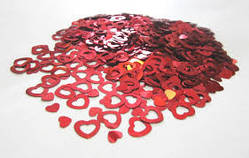Конфетті Сердечка червоні