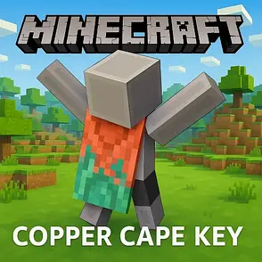 Плащ Minecraft Мідний Copper Cape (Ключ активації Java & Bedrock Edition), фото 1