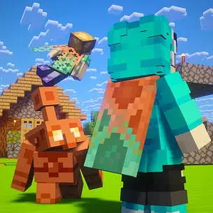 Плащ Minecraft Мідний Copper Cape (Ключ активації Java & Bedrock Edition), фото 2