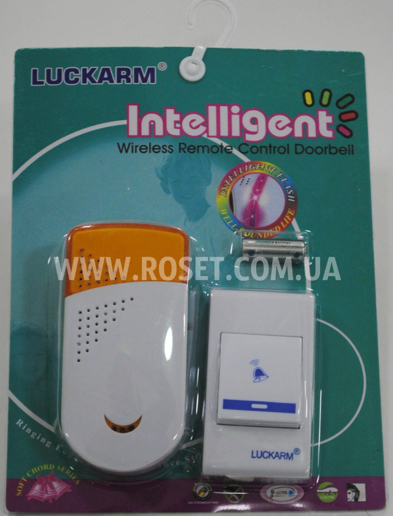 Дверний дзвінок бездротовий - Luckarm Intelligent 8603 (біло синій)