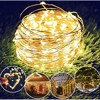 Гірлянда "Роса" USB, з пультом д/у, тепле світло, 50 м, 500 діодів