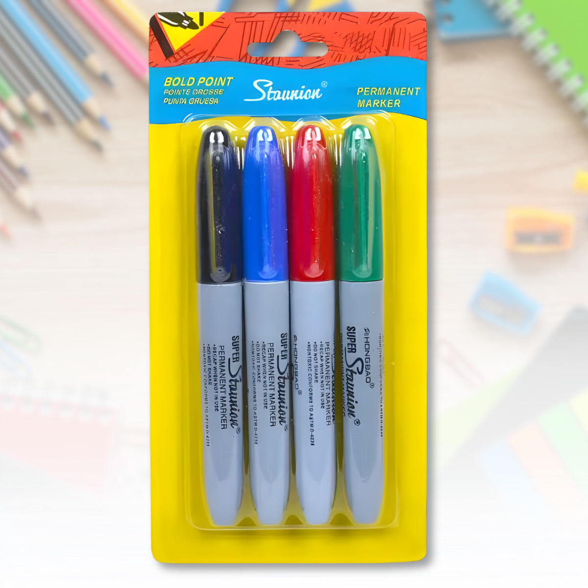 Набір товстих маркерів на спиртовій основі 99000 Упаковка 4 шт., фото 1