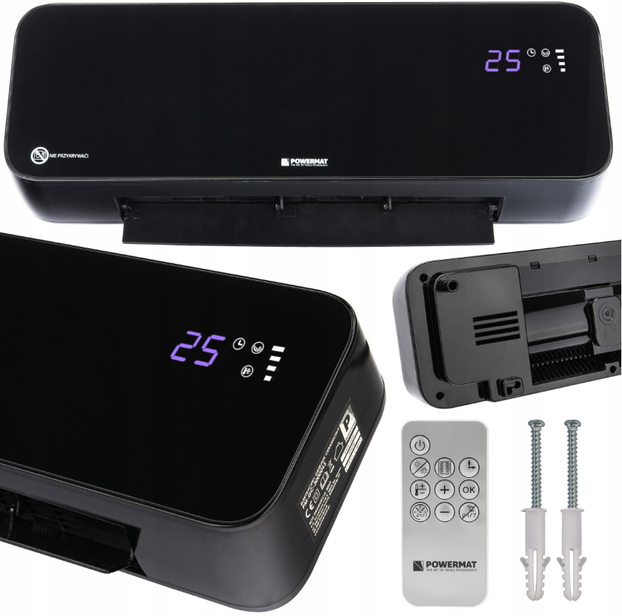 Теплова завіса Powermat 2000Вт Чорний (Польща), фото 1
