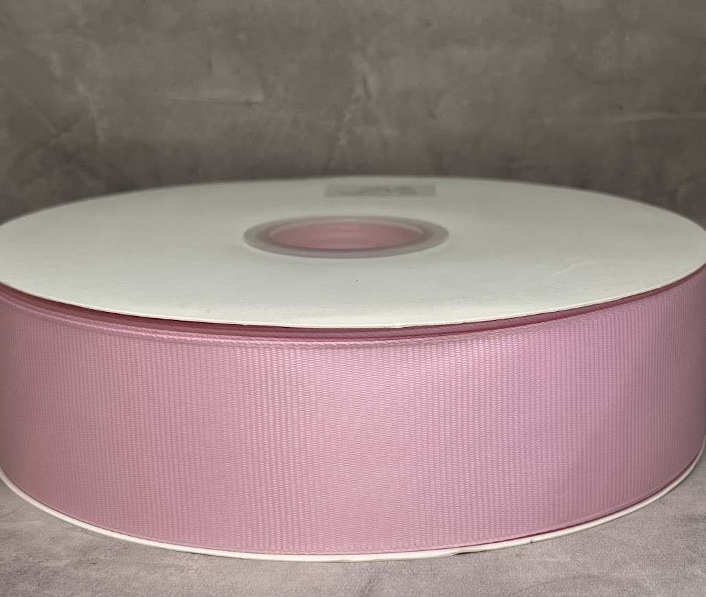 Репсова стрічка 3,8 см, колір рожевий, відрізок 1 метр, арт 019636, Рожевий, фото 1