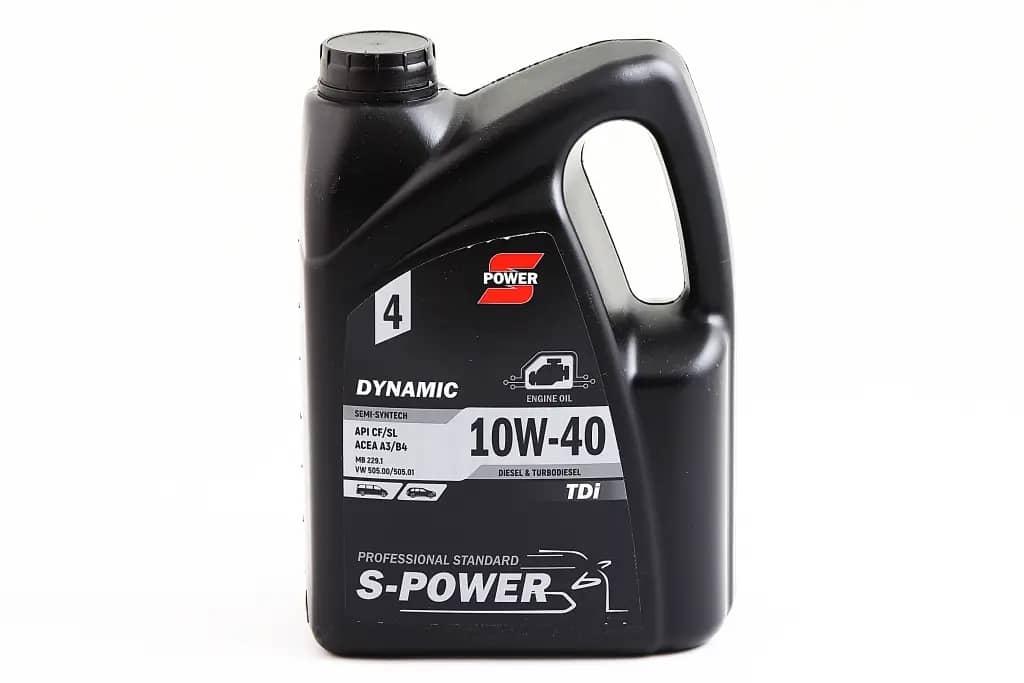Олива дизелне 10W-40 "S-Power" Dynamic TDI SL/СF 4л, фото 1