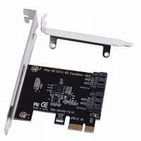 PCIe контроллер 2 порта SATA 3 III 6.0Gbps SSU