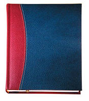 Датированный ежедневник А5 Крессент (коллекция "СТАНДАРТ"), красно-синий, от 10 шт.