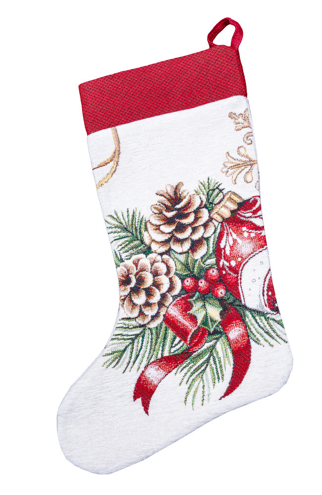 Новорічний чобіток для подарунків гобеленовий LiMaSo ALLOVER34278, фото 1