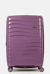 Велика пластикова валіза Three Birds 2025-05-1PR фіолетова, фото 2
