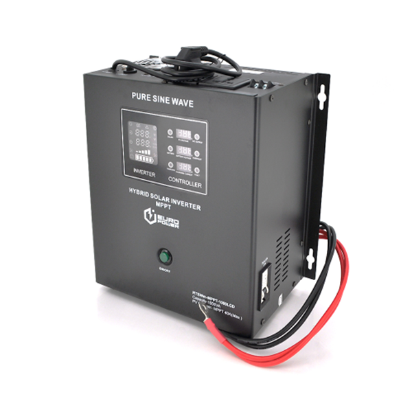 Гібридний інвертор Europower RTSWm-MPPT-1000LCD (700W/12V/ток заряду 10A), фото 1