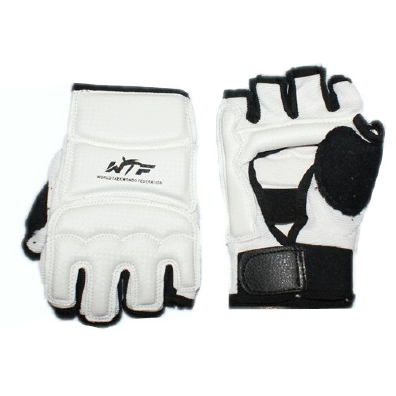 Рукавички для тхеквондо з фіксатором зап'ястя ZTT-005 р. S  рукавички теквондо білі, фото 1