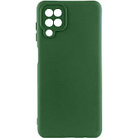 Чехол Silicone Cover Lakshmi Full Camera (A) для Samsung Galaxy M33 5G Зеленый / Dark green