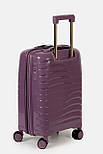 Маленька пластикова валіза ручна поклажа Three Birds 2025-05-3PR фіолетова, фото 4