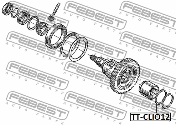 Стопорне кільце Приводного валу Renault CLIO, Megane, Kangoo Febest, фото 1