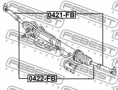 Кермовий наконечник тяги Febest, фото 1