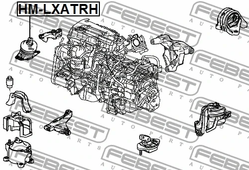 Опора подушка двигуна Honda ACCORD IX Febest, фото 1
