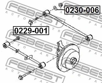 Розвальний болт регулювальний Nissan PRIMERA, X-TRAIL, Rogue Febest, фото 1