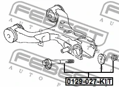 Розвальний болт регулювальний Toyota SEQUOIA Febest, фото 1