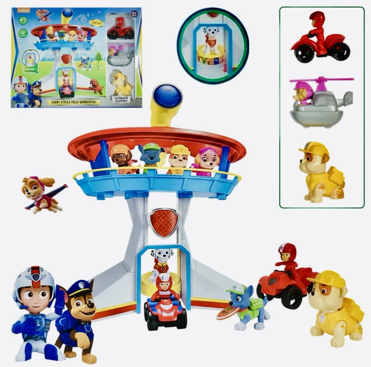 База рятувальників Щенячий патруль G561 (3 герої, ліфт, світло, звук), фото 1