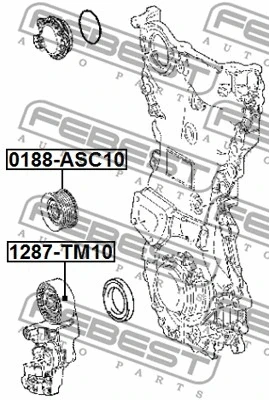 Ролик приводного ременя Lexus GS Febest, фото 1