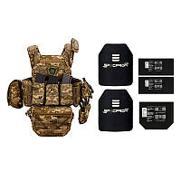 Бронежилет 6 класу Warmor gen. 3 Max. Піксель ММ14 Балістичний захист боків і паху.