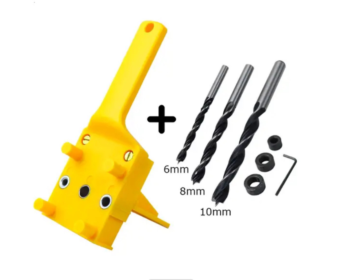 Меблевий кондуктор-шаблон для свердління отворів 6 мм, 8 мм, 10 мм