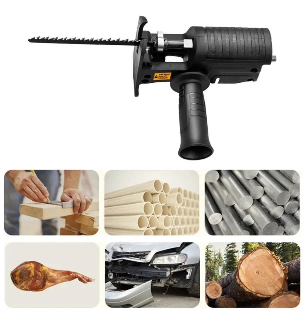 Насадка лобзик для дриля та шуруповерта – різка дерева, пластику та металу