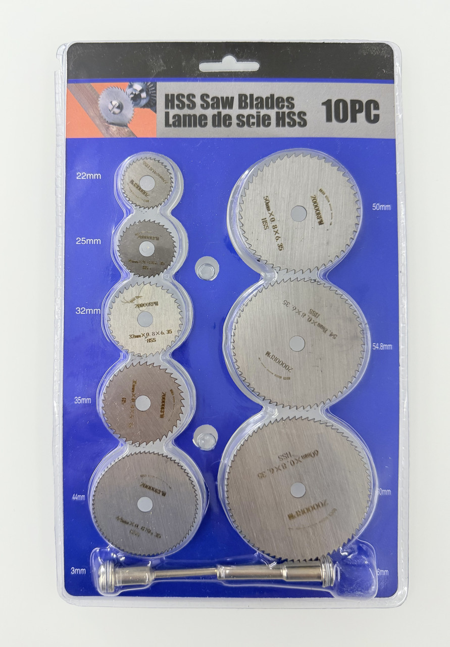 Набір відрізних дисків для гравера 8 шт. (22–60 мм)