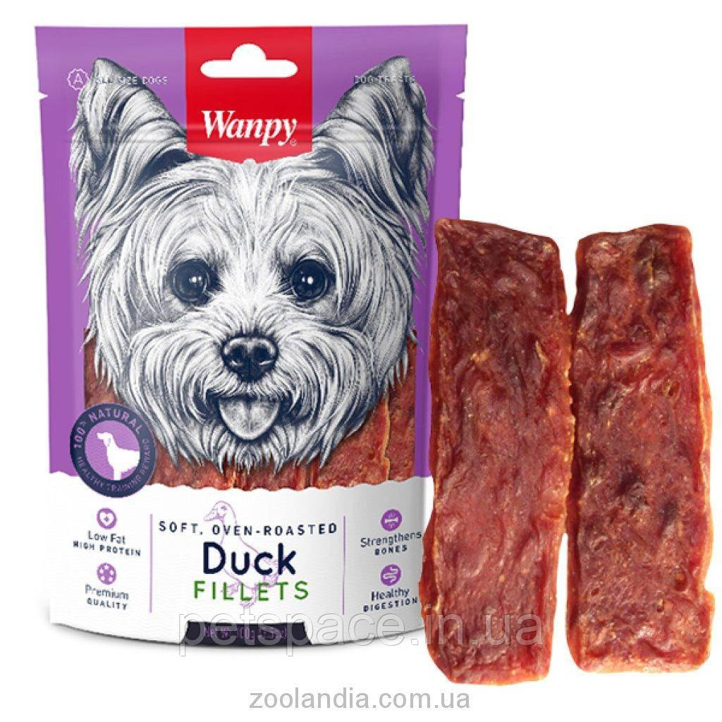 Термін до 12.2025р.! Ласощі Wanpy ФІЛЕ КАЧКИ М'ЯКЕ (Soft Duck Fillets) для собак, 100 г, фото 1