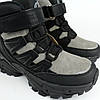 Зимові черевики для хлопчика Clibee сіро-чорні, фото 7