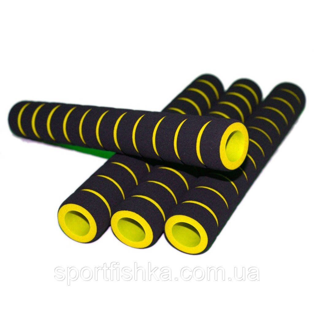 Грiпсы довж.20,5см дiам.3см чорно-жовтi пара, фото 1