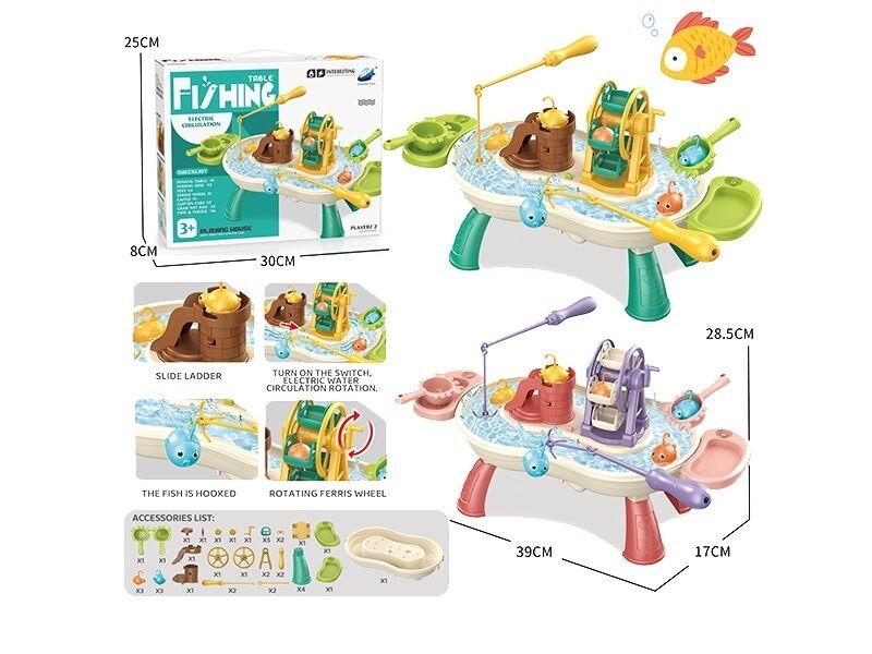 Риболовля 889-260 із гачками, циркулює водичку, 6 мелодій, 3 рибки, 3 каченяти, 2 вудочки, наліпки, 2 черпачки, фото 1