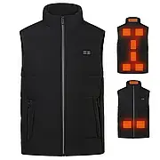 Жилетка з підігрівом із коміром Розміру L Жилетка з 9 зонами нагрівання та 3 режимами регулювання температури