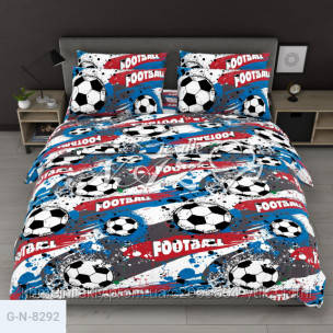 Дитяча постільна білизна полуторна Футбол, фото 1