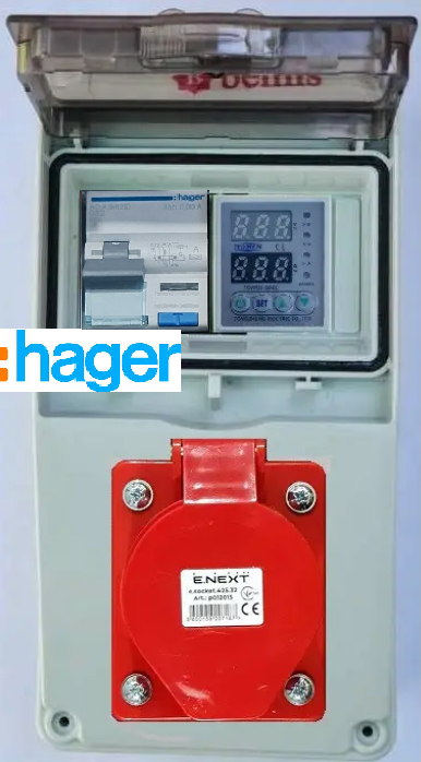 Шафа для підключення зарядного пристрою електромобіля 220В/32А/5/IP65, фото 1