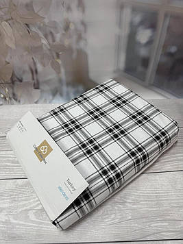 Простирадло на резинці байкове (з байки) 140×190 см з наволочкою тепле м'яке зимове натуральне 100% бавовна