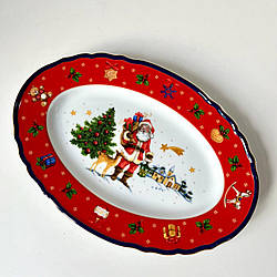 Блюдо овальне 32 см Bogucice Тиха ніч