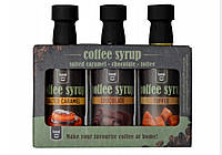 Набір сиропів до кави Funlab Select Тофі, Солона Карамель, Шоколад 177 г (3x45 мл)