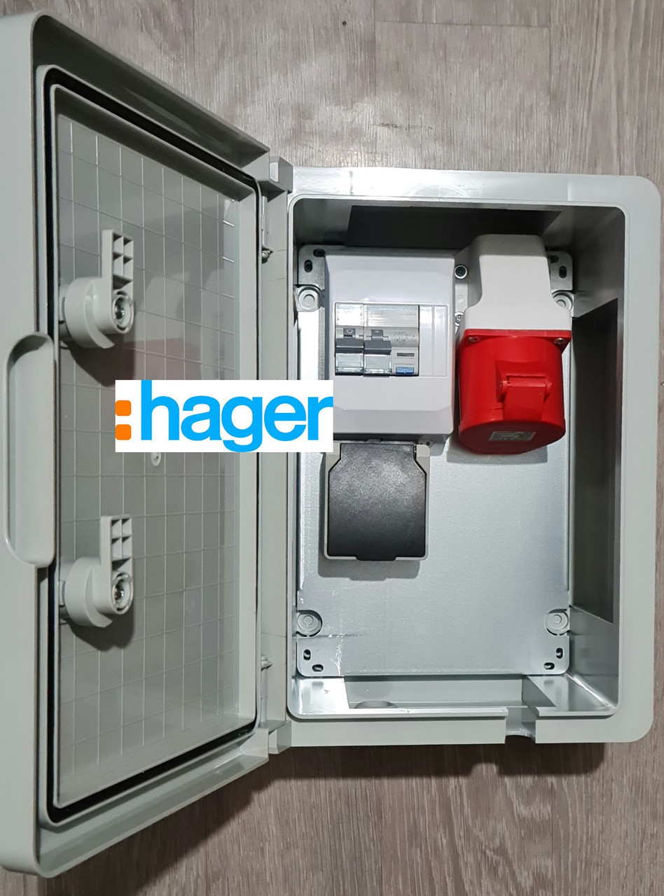 Шафа для підключення зарядного пристрою електромобіля 220В/32А/16А (Розетка 3P+N+PE), фото 1