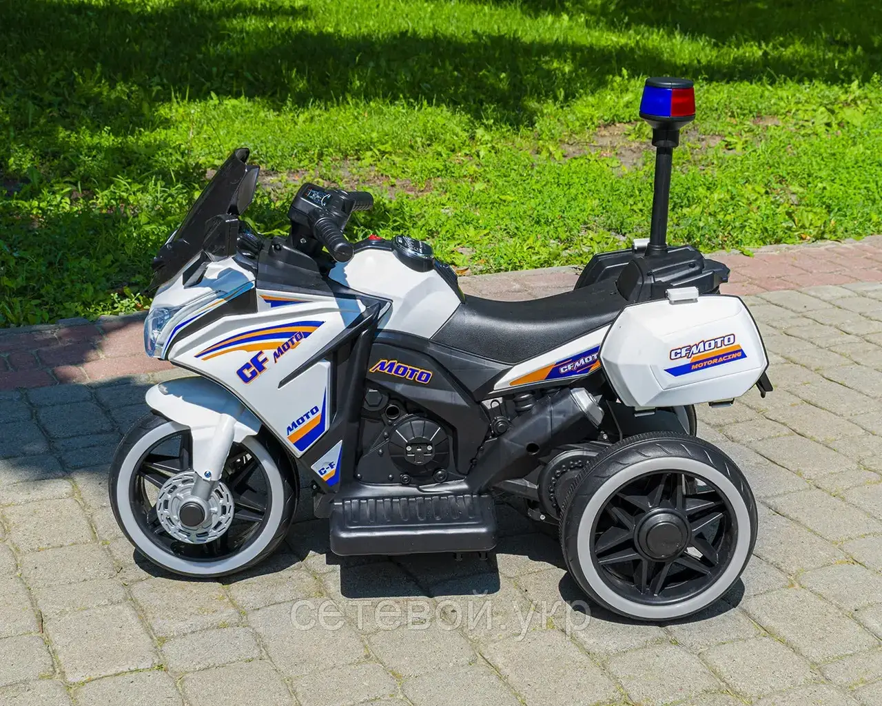 Дитячий мотоцикл — трицикл акумуляторний