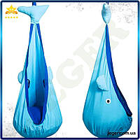 JG Дитяче підвісне крісло Pro Line WCG синій кит для дітей від 3 років затишне гніздо для ігор і відпочинку Prime/X