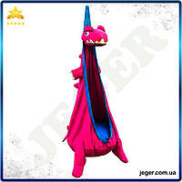 JG Дитяче підвісне крісло Pro Line WCG Дракон рожеве для дітей від 3 років затишне крісло-гніздо для гол Prime/X