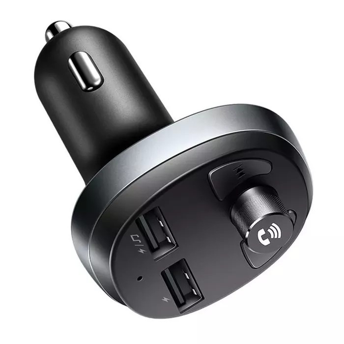 Адаптер - зарядне на 2 порти + FM-трансмітер McDodo Bluetooth FM Car Charger CC-6880, фото 1