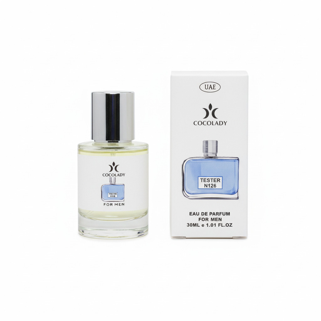 Чоловічий деревний парфум Cocolady 126 (версія Lacoste Essential Sport) 30 мл