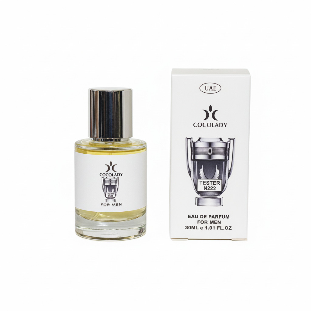 Чоловічий деревний парфум Cocolady 222 (версія Paco Rabanne Invictus Platinum) 30 мл