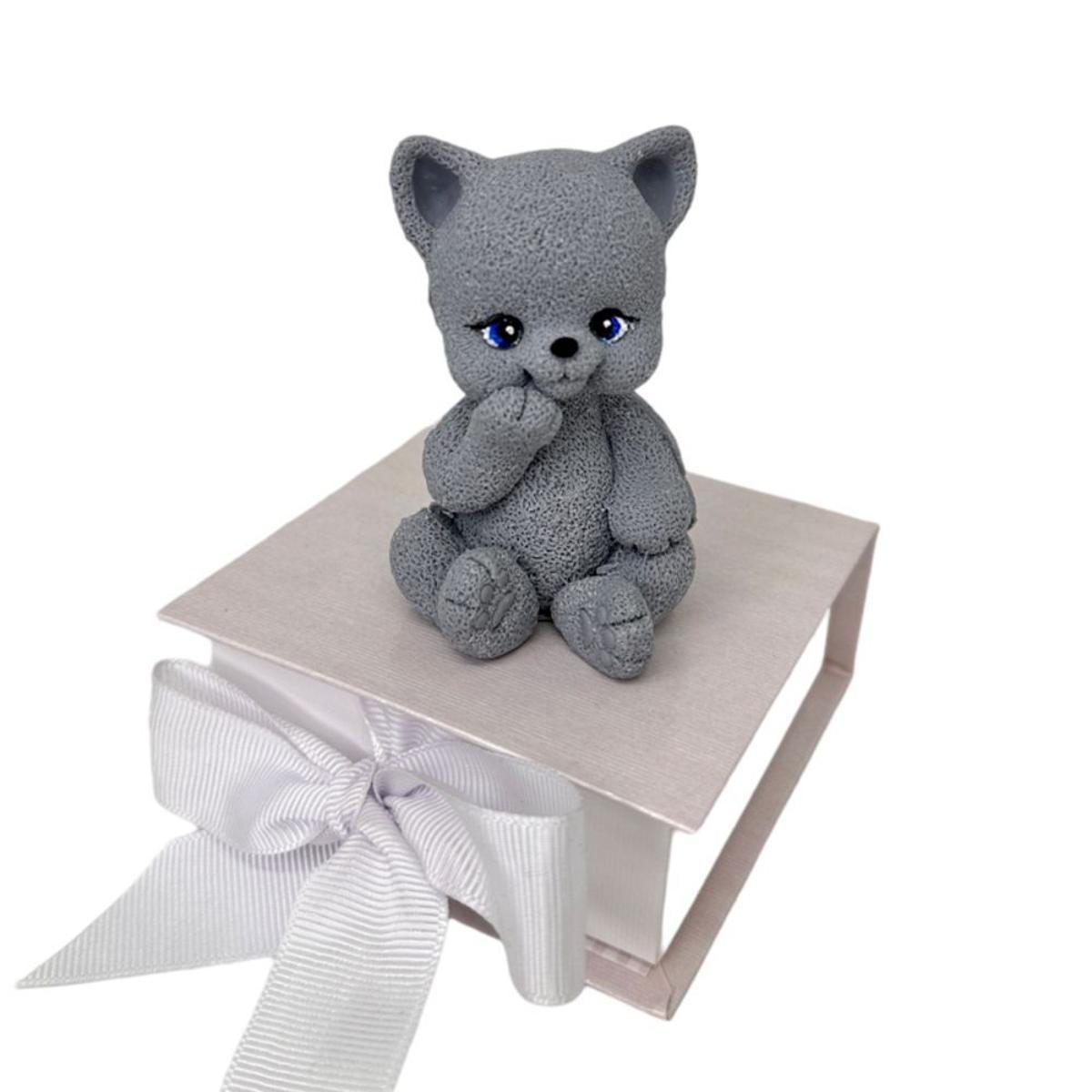 Кондитерська прикраса "Кошенятко сіре", фото 1